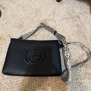 Black Designer Shoulder Bag